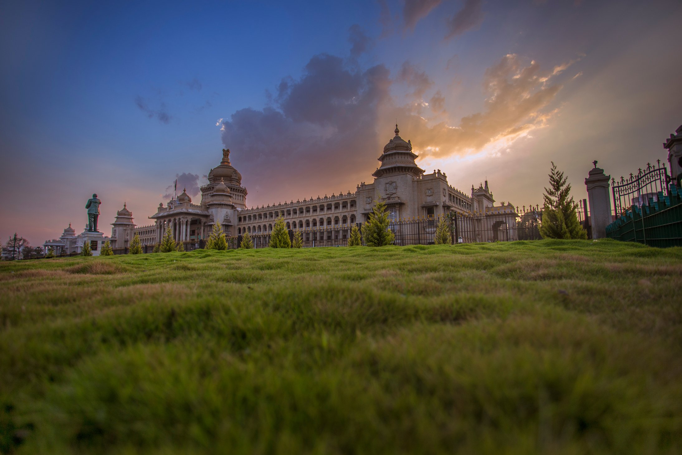 Palace With Sun Rays